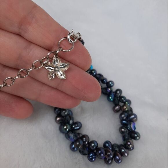 Freshwater Pearl Luminous Layered Necklace - Picture 5 of 8